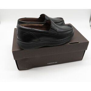 Florsheim Kids Central Slip-On Loafers Black Size 11M Leather Casual NEW $68.95